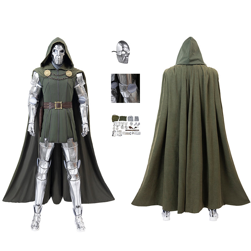 New Avengers 5 Doomsday Doctor Doom Cosplay Costume Halloween Jumpsuit Accosplay