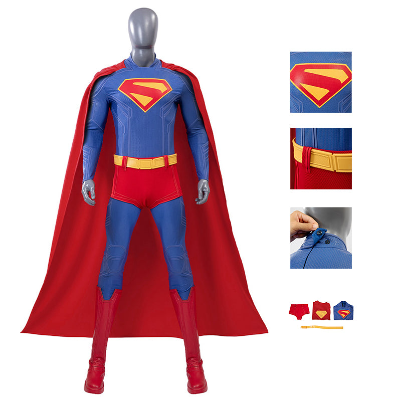 Deluxe 2025 Superman Legacy Clark Kent Cosplay Costume Halloween Outfit ACcosplay