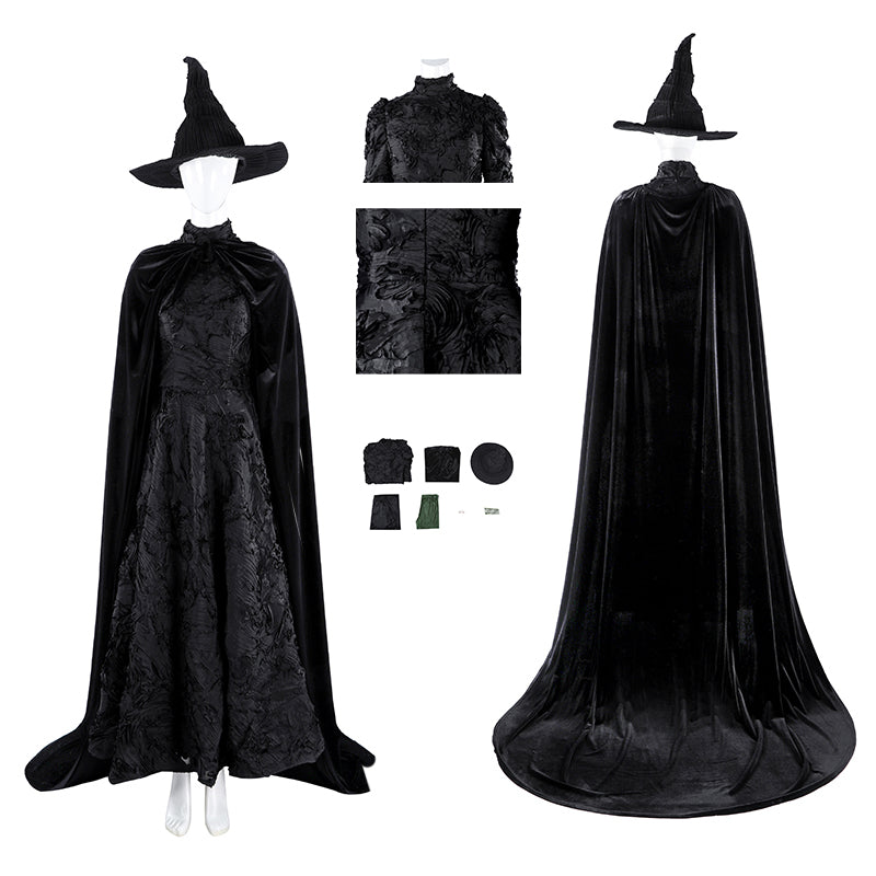 Wicked Witch Elphaba Cosplay Costume Halloween Outfit Version 2 ACcosplay