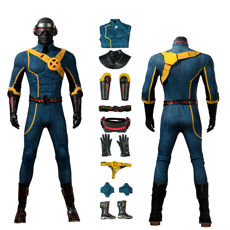 Marvel Rivals Cyclops Cosplay Costume Scott Summers Superhero Halloween Outfit ACcosplay