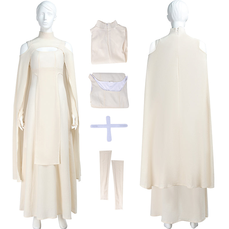Sheltay Cosplay Star Wars Sheltay Retrac Cosplay Costume White Dress ACcosplay