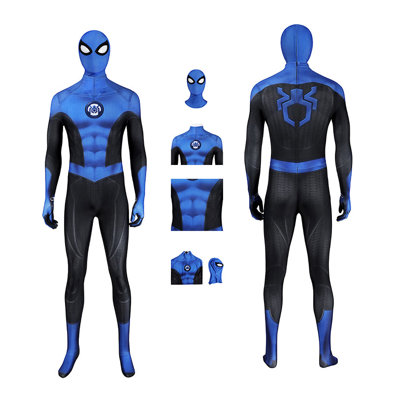 Marvel's Spider-Man 2: New F4 Suit New Blue Fantastic 4 Cosplay Costumes ACcosplay