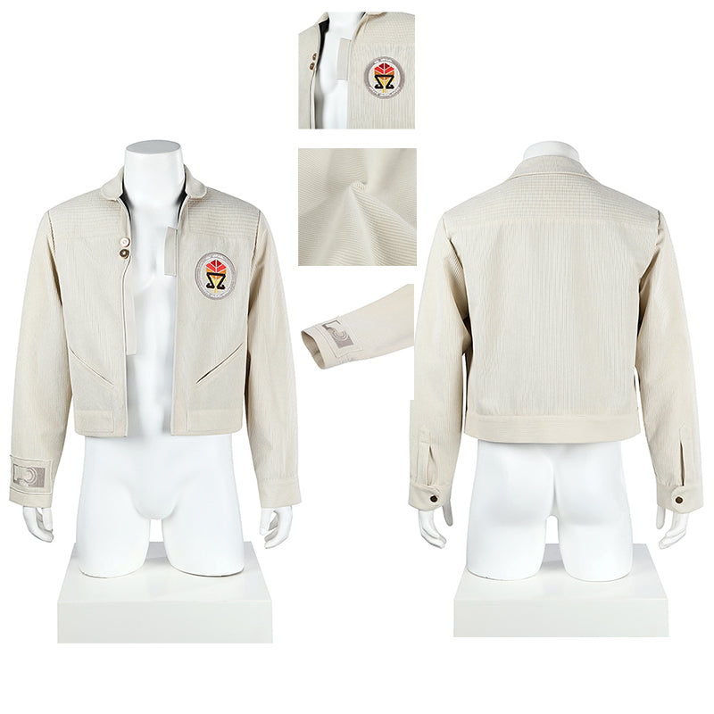 Star Wars: Skeleton Crew White Jacket Halloween Costume Daily Costume