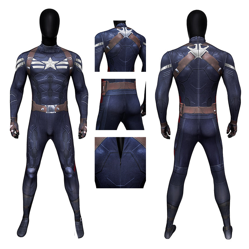 The Winter Soldier Stealth Captain America Cosplay Costume Jumpsuit Outfit ACcosplay