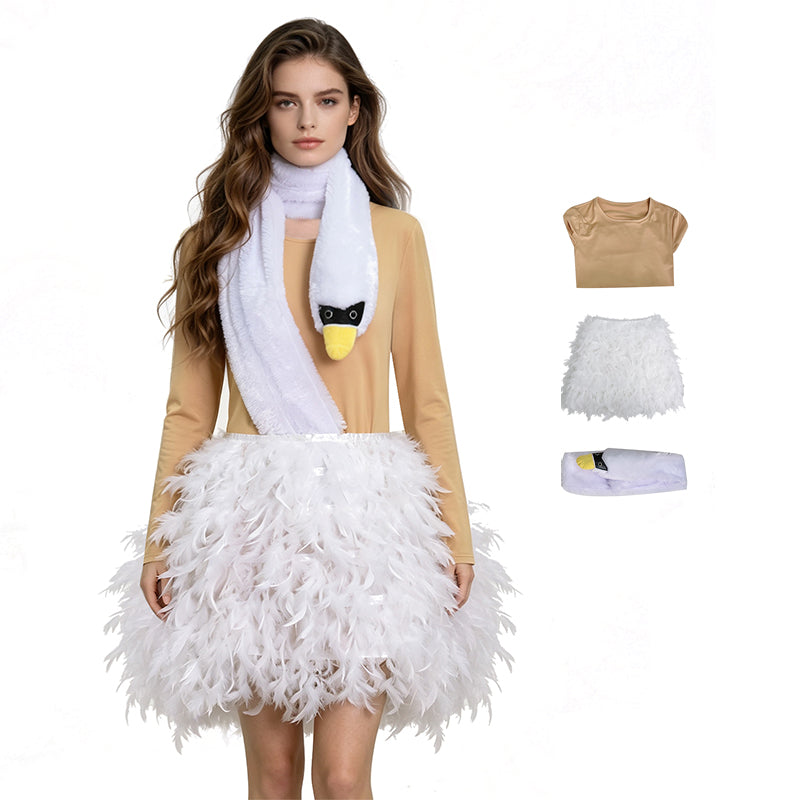White Chicks White Flamingo Cosplay Costume Halloween Party Suit ACcosplay
