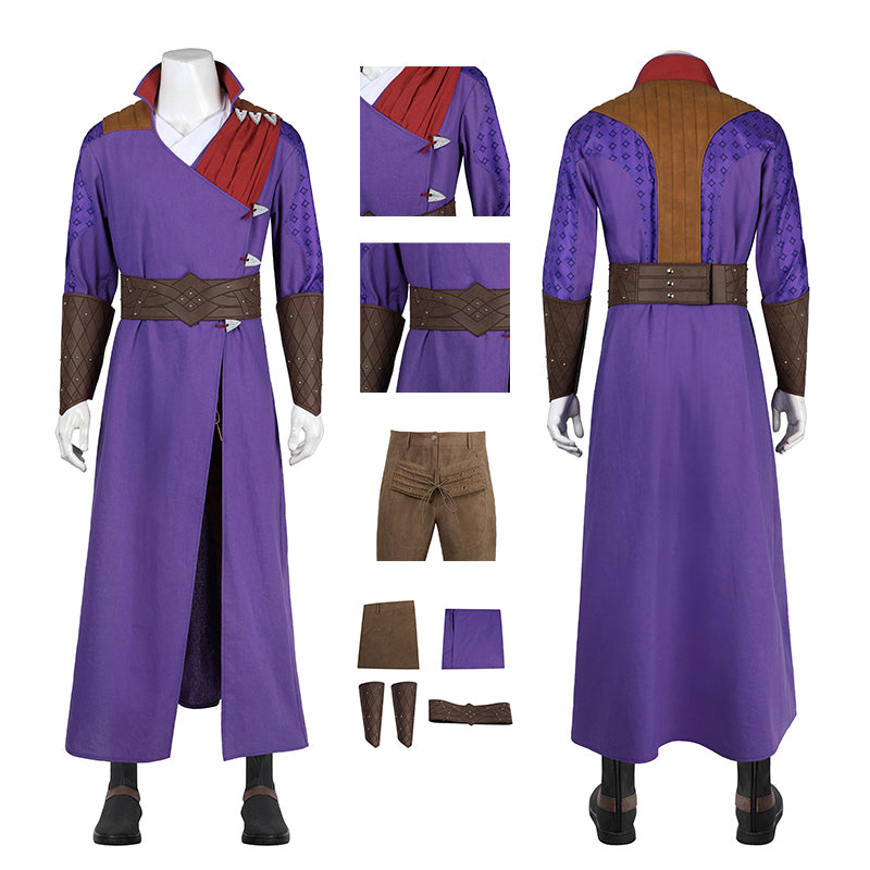 Baldur's Gate Gale·Dekarios Cosplay Costume Purple Halloween Outfit ACcosplay