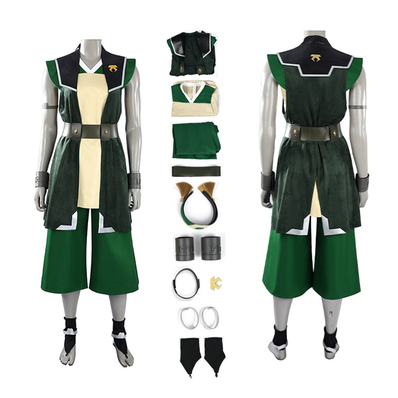 Avatar The Last Airbender Toph Bengfang Cosplay Costume Halloween Outfit ACcosplay