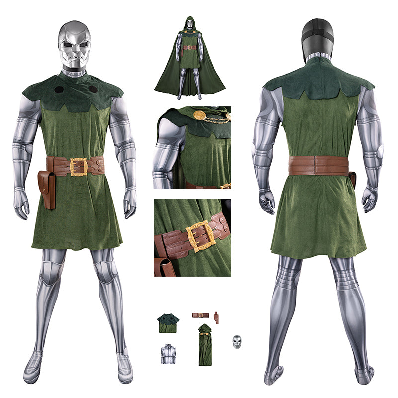 Doctor Doom Cosplay Costume Classic Dr. Doom Comic Halloween Suit ACcosplay