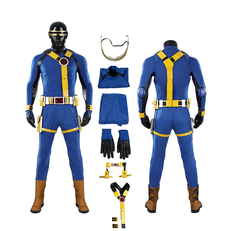 Avengers Doomsday Cyclops Scott Cosplay Costume Halloween Party Suit Accosplay