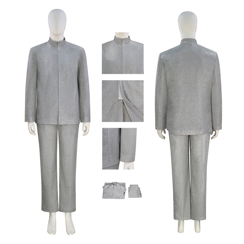 Austin Powers: International Man of Mystery Dr. Evil Cosplay Costume Silver Outfit ACcosplay