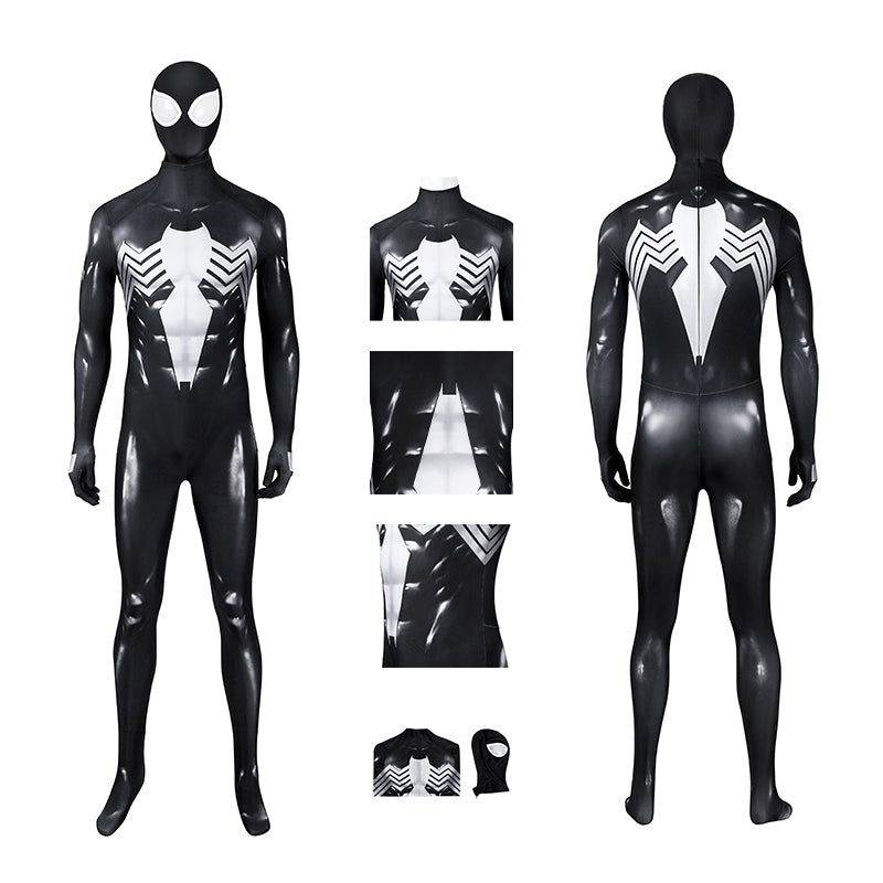 Marvel's Spider-Man 2 Peter Parker Cosplay Costume Classic Black Suit Halloween Outfit ACcosplay