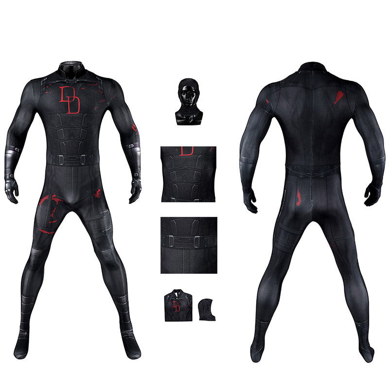Daredevil: Born Again Season 2 Matt Murdock Cosplay Costume Black Jumpsuit ACcosplay