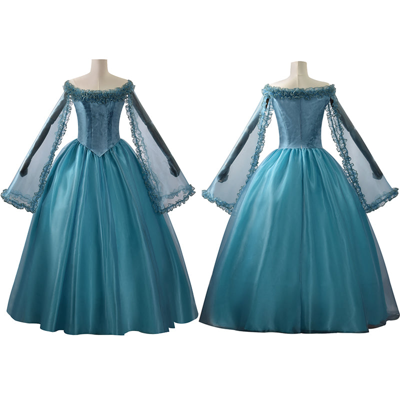 Frankenstein Elizabeth Cosplay Costume Blue Halloween Carnival Outfit ACcosplay