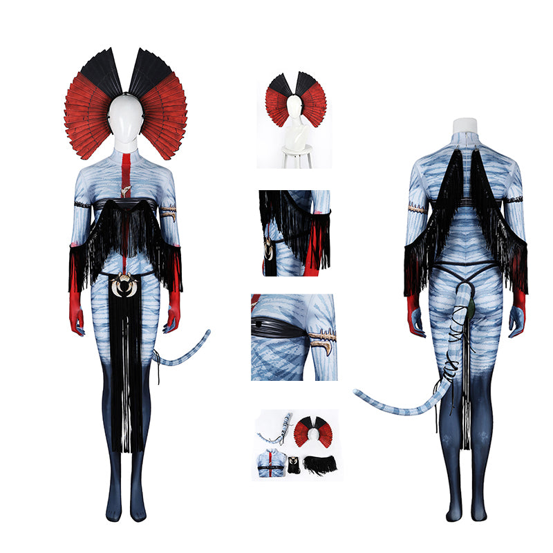 Varang Cosplay Avatar 3 Fire And Ash Varang Cosplay Costume Halloween Jumpsuit ACcosplay