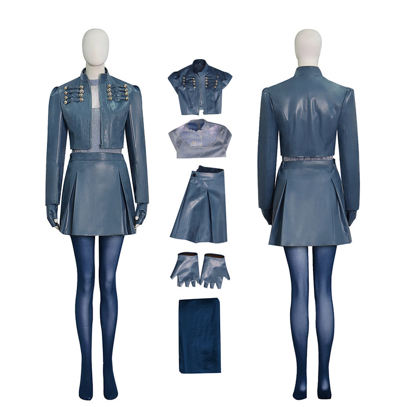 Descendants 5 Chloe Charming Cosplay Costume Blue Halloween Outfit ACcosplay