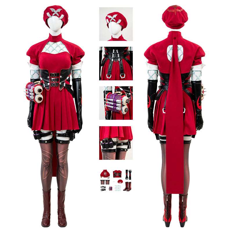Marvel Rivals Psylocke Blood Kariudo Skin Cosplay Costume Halloween Outfit Version 2 ACcosplay