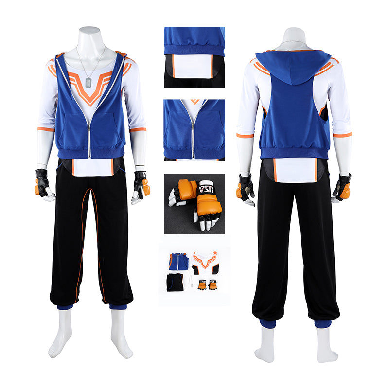 SF Street Fighter 6 Luke Cosplay Costume Halloween Outfit ACcosplay