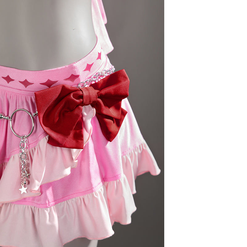 FF7R Aerith Gainsborough Swimsuit Final Fantasy VII Rebirth Cosplay Costumes Pink Beach Suit