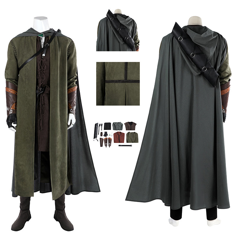 The Lord of the Ring The Two Towers Aragorn Cosplay Costume Suit Halloween Outfit ACcosplay