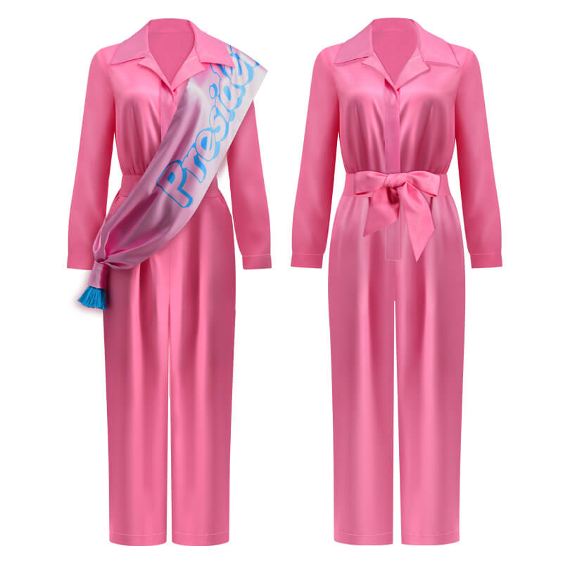 2023 Barbie Cheerleader Pink Jumpsuit Barbie Bodysuit Cosplay Costume ACcosplay