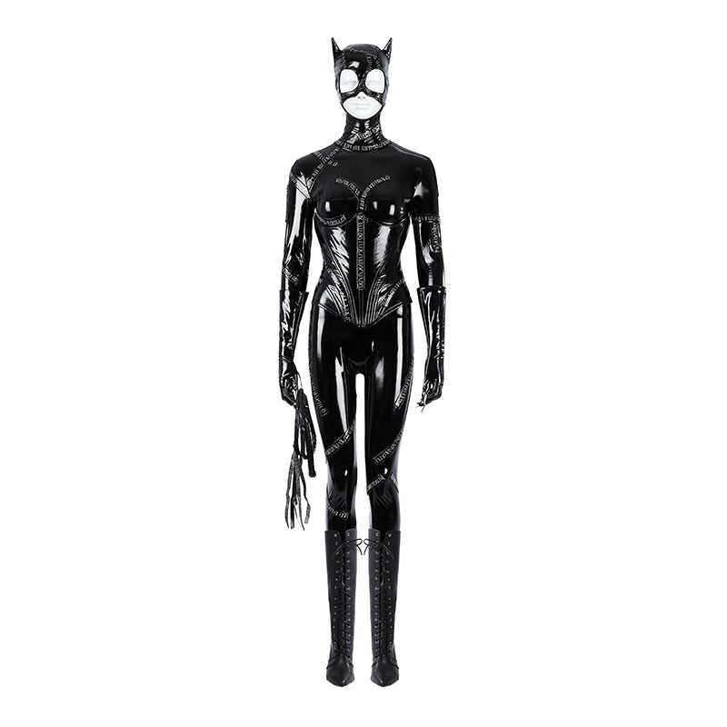 Batman Returns Catwomen Cosplay Costume Dark Jumpsuit Halloween Who Cosplay ACcosplay