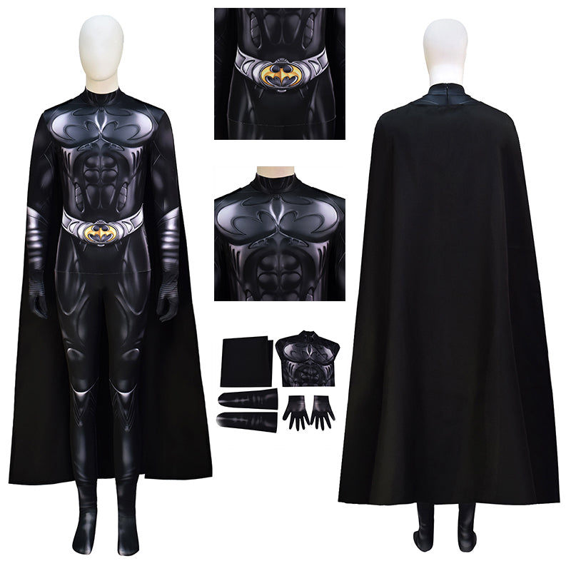 Movie The Dark Knight Rises Cosplay Costume Batman Jumpsuit Cloak Halloween Party Suit