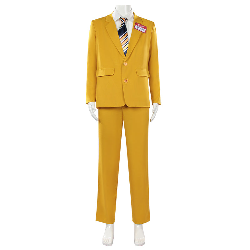 Beetlejuice Yellow Suit 2024 Bob Cosplay Costume Halloween Outfit