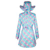2023 Barbie Movie Margot Robbie Barbie Blue Houndstooth Dress Outfit Cosplay Costume
