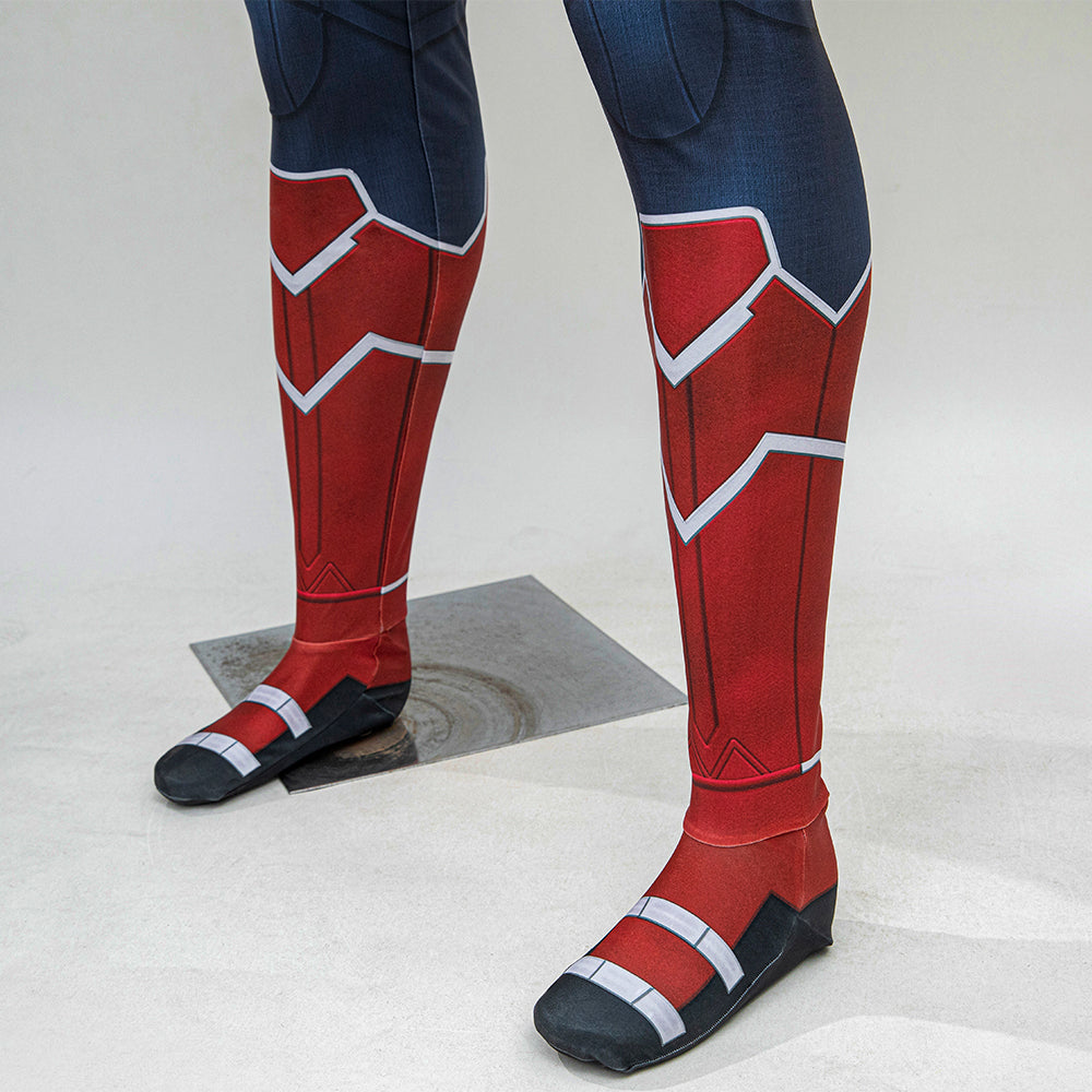 Captain America Cosplay Costume Jumpsuit Outfit 2025 Printed Version ACcosplay