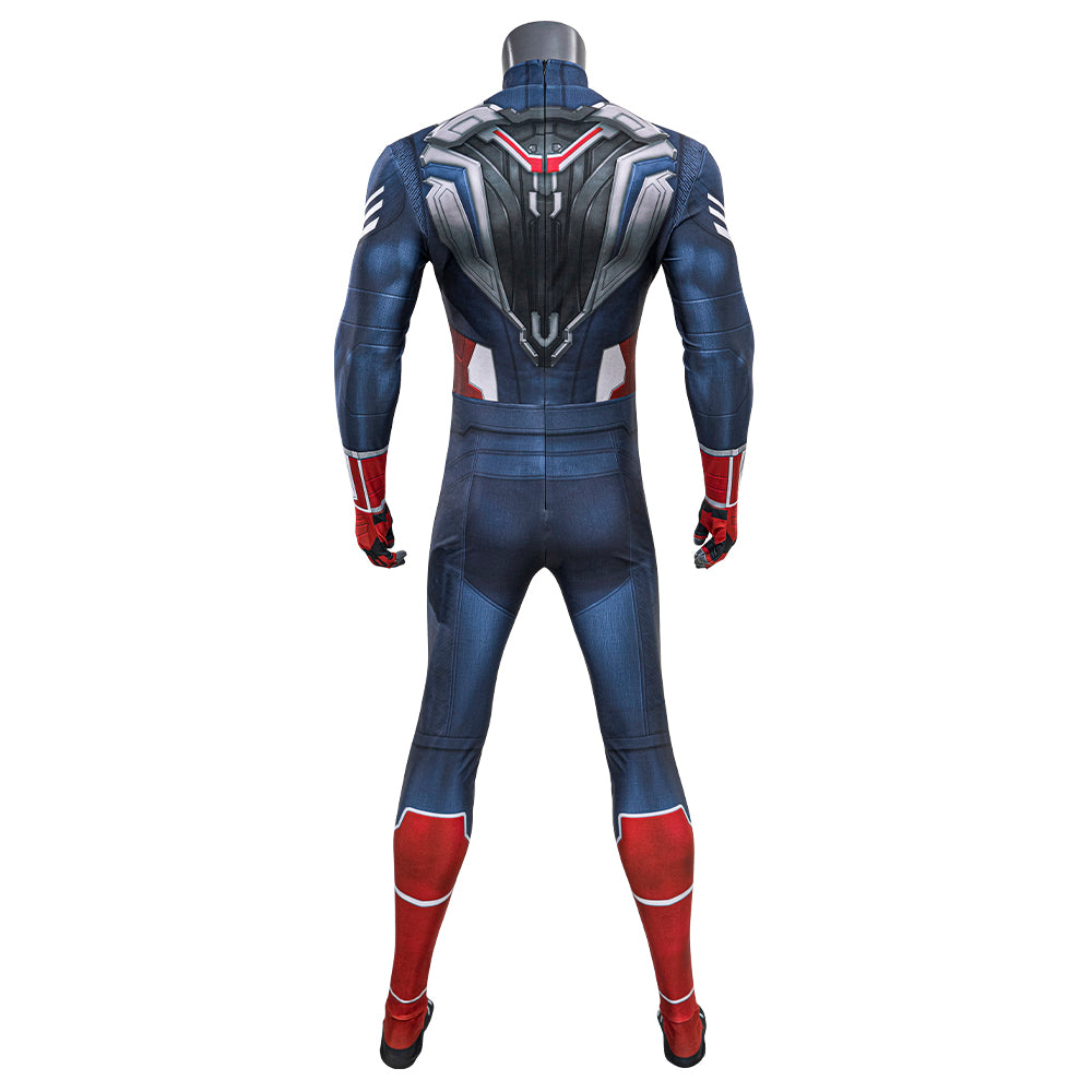 Captain America Cosplay Costume Jumpsuit Outfit 2025 Printed Version ACcosplay