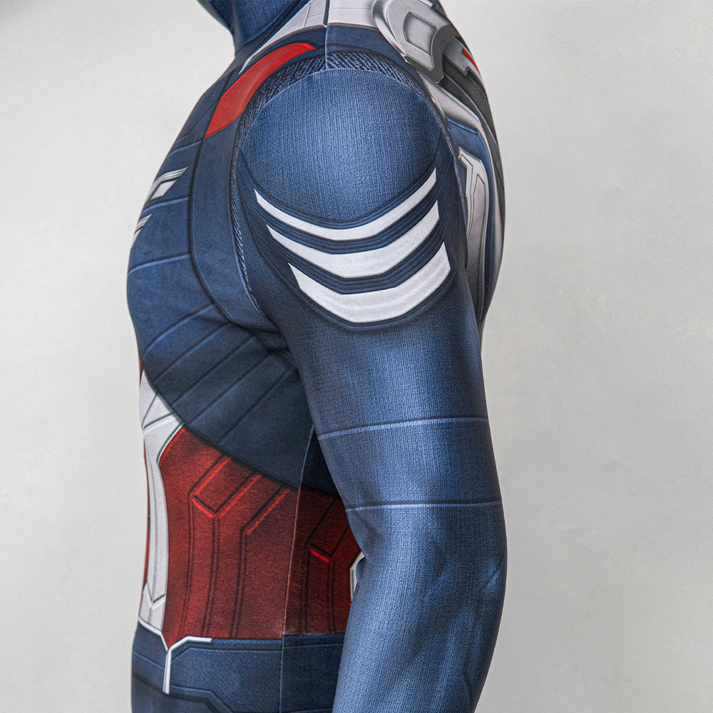 Captain America Cosplay Costume Jumpsuit Outfit 2025 Printed Version ACcosplay