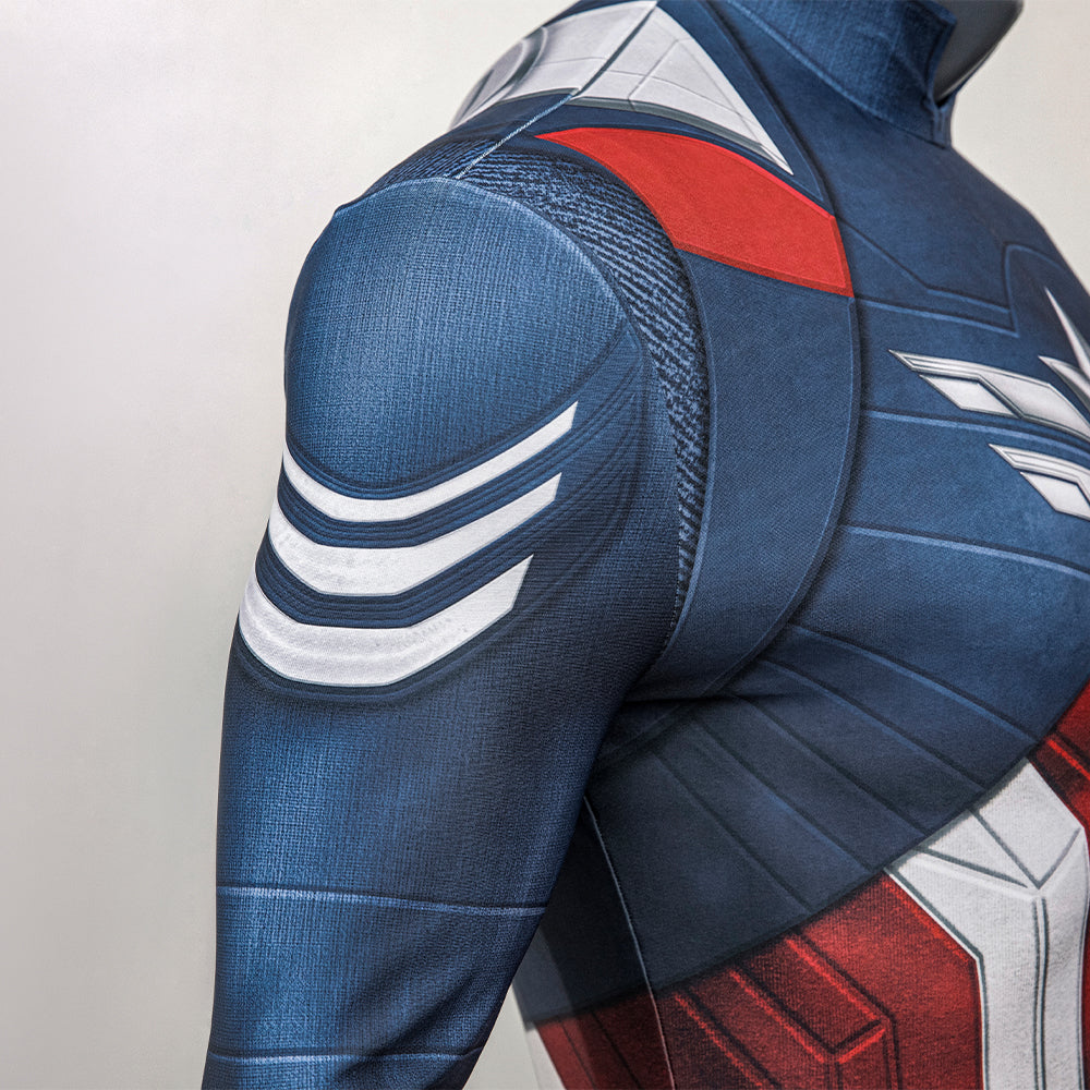 Captain America Cosplay Costume Jumpsuit Outfit 2025 Printed Version ACcosplay