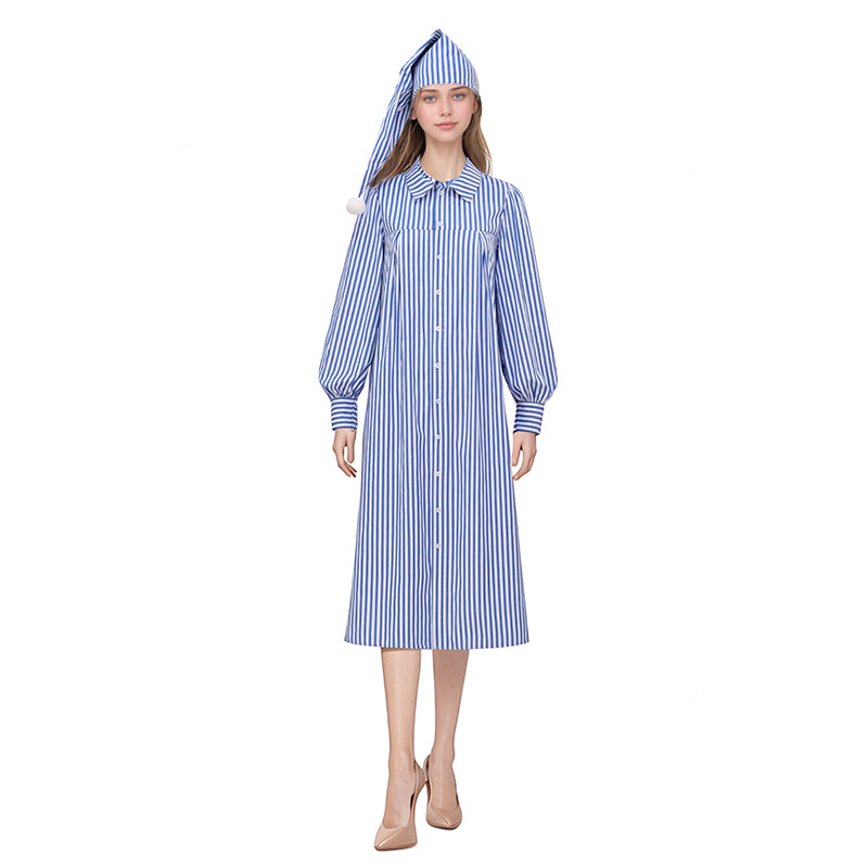 Christmas Carol Blue Striped Costume Christmas Costume Suit Who Cosplay Suit Adult Tennant Outfit ACcosplay, XXL / Female Christmas Carol Blue Striped Costume Christmas Costume Suit Who Cosplay Suit Adult Tennant Outfit ACcosplay, XXL / Female