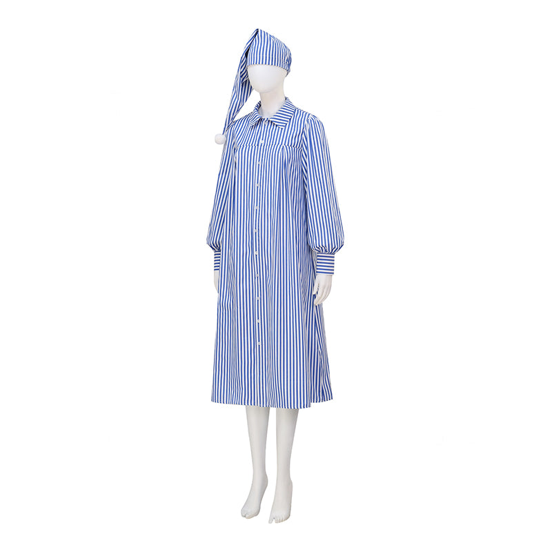 Christmas Carol Blue Striped Costume Christmas Costume Suit  Who Cosplay Suit Adult Tennant Outfit ACcosplay