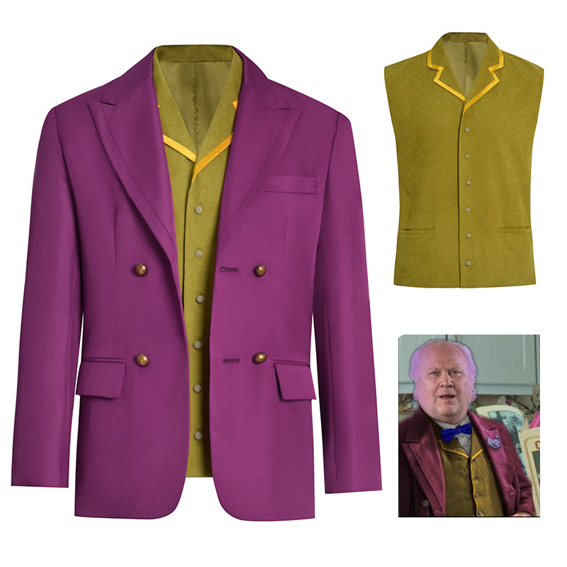 Doctor Who Sixth Doctor Cosplay Costume Colin Baker Curator Outfit Coat Vest