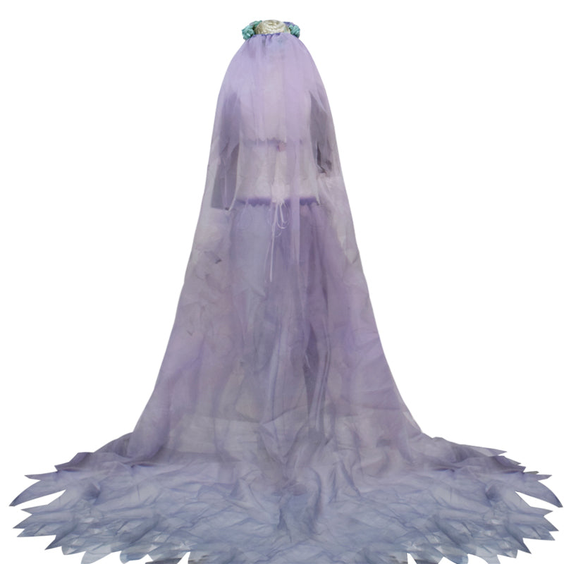 Corpse Bride Wedding Dress Corpse Bride Emily White Cosplay Costume Halloween Carnival Suit