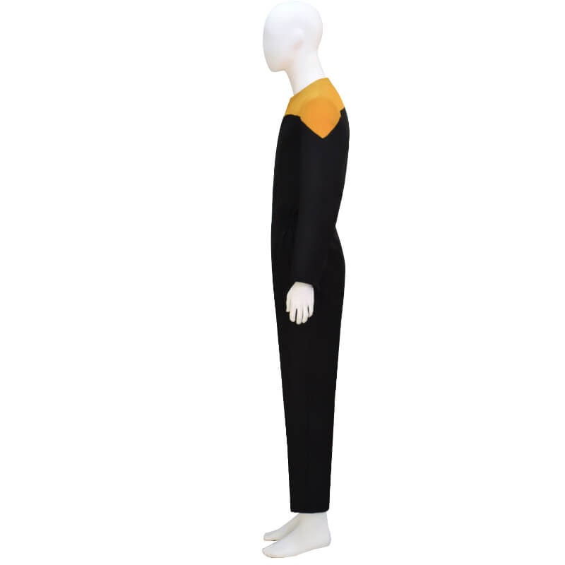 DS9 Uniform Jumpsuit Yellow Star Deep Space Nine Duty Cosplay Jumpsuit ACcosplay