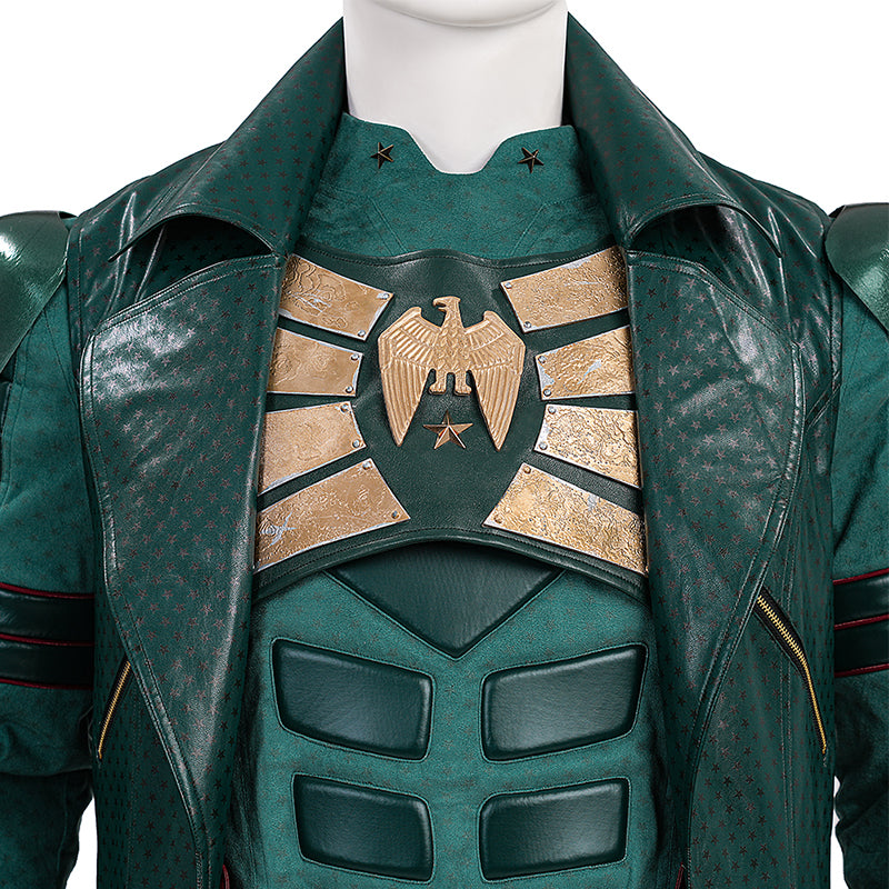 Vought Rising Soldier Boy Cosplay Costume Hardcore Halloween Green Suit ACcosplay