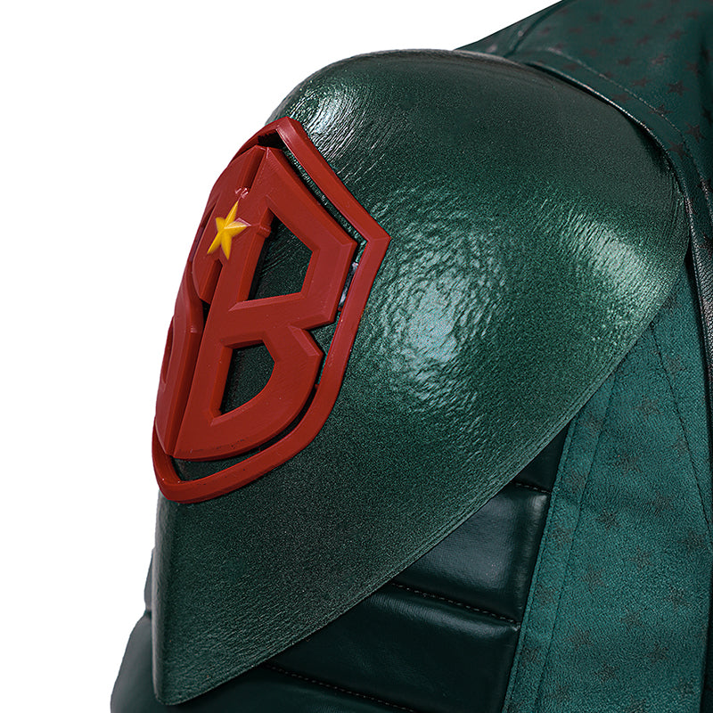 Vought Rising Soldier Boy Cosplay Costume Hardcore Halloween Green Suit ACcosplay