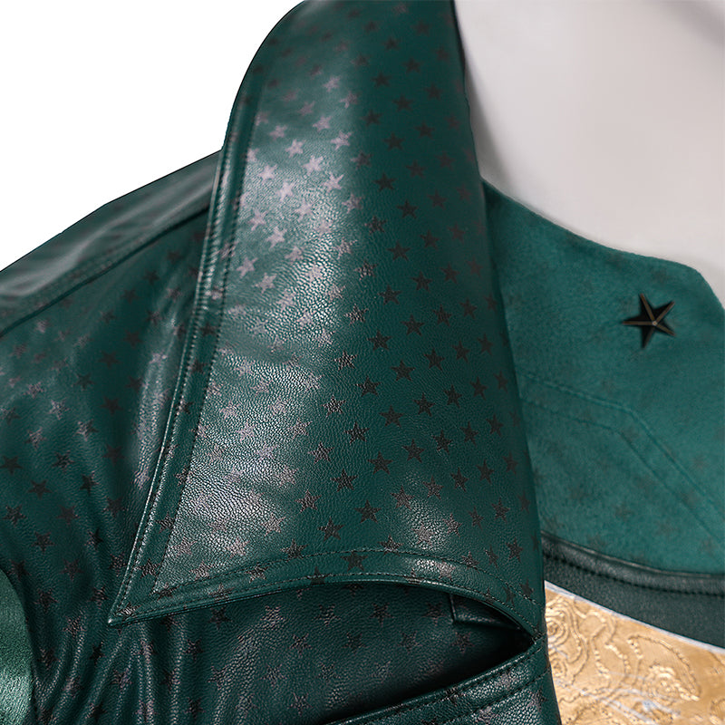 Vought Rising Soldier Boy Cosplay Costume Hardcore Halloween Green Suit ACcosplay