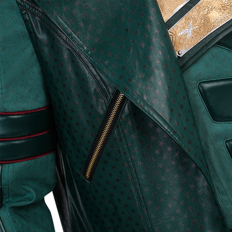 Vought Rising Soldier Boy Cosplay Costume Hardcore Halloween Green Suit ACcosplay