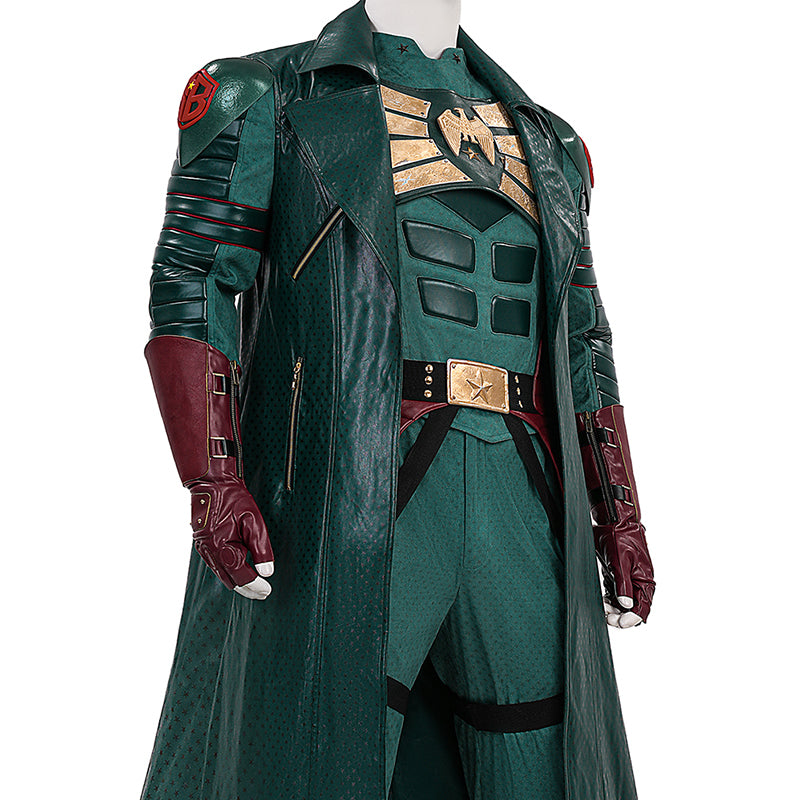 Vought Rising Soldier Boy Cosplay Costume Hardcore Halloween Green Suit ACcosplay