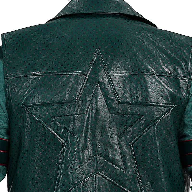 Vought Rising Soldier Boy Cosplay Costume Hardcore Halloween Green Suit ACcosplay