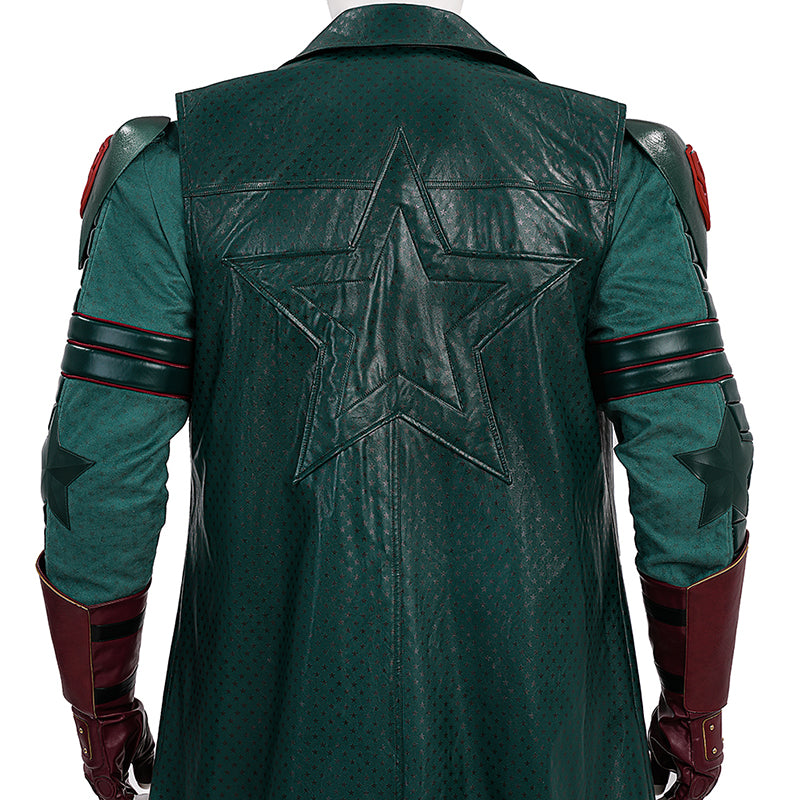 Vought Rising Soldier Boy Cosplay Costume Hardcore Halloween Green Suit ACcosplay