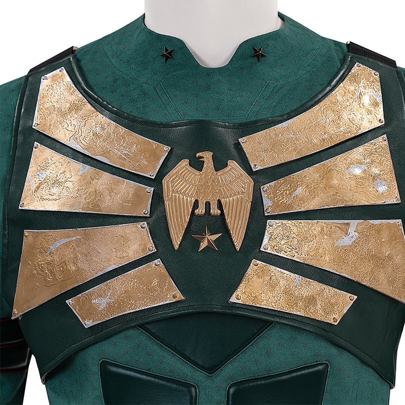 Vought Rising Soldier Boy Cosplay Costume Hardcore Halloween Green Suit ACcosplay