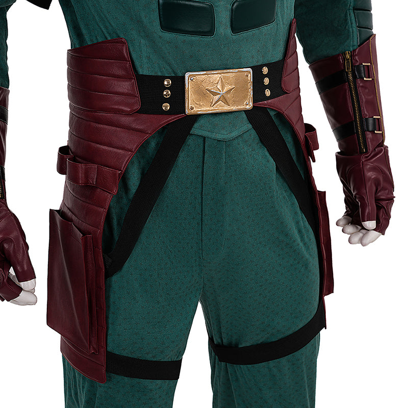 Vought Rising Soldier Boy Cosplay Costume Hardcore Halloween Green Suit ACcosplay