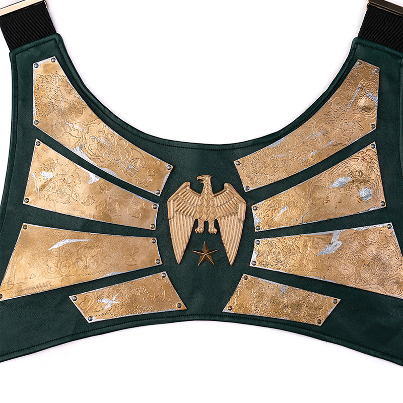 Vought Rising Soldier Boy Cosplay Costume Hardcore Halloween Green Suit ACcosplay