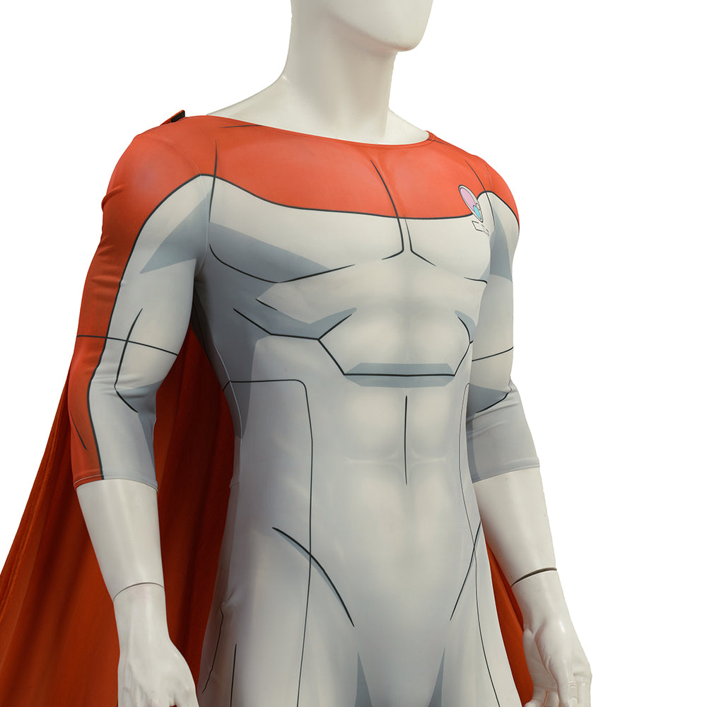 Invincible Season 4 Nolan Grayson Omni-Man Cosplay Costume Bodysuit with Cape ACcosplay