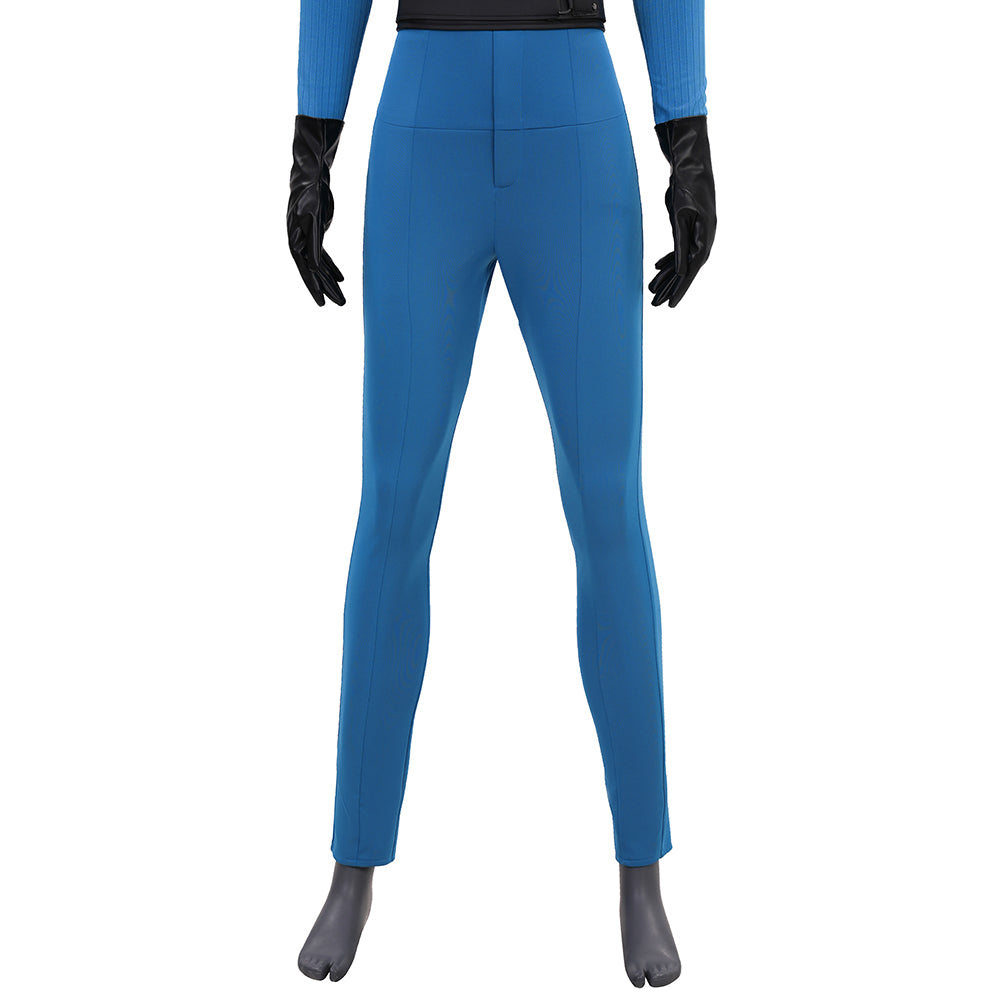 The Fantastic Four Sue Storm Costume Invisible Woman Cosplay Jumpsuit ACcosplay