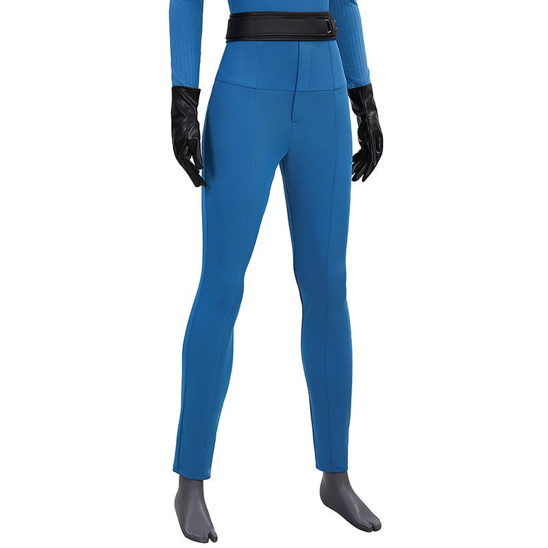 The Fantastic Four Sue Storm Costume Invisible Woman Cosplay Jumpsuit ACcosplay